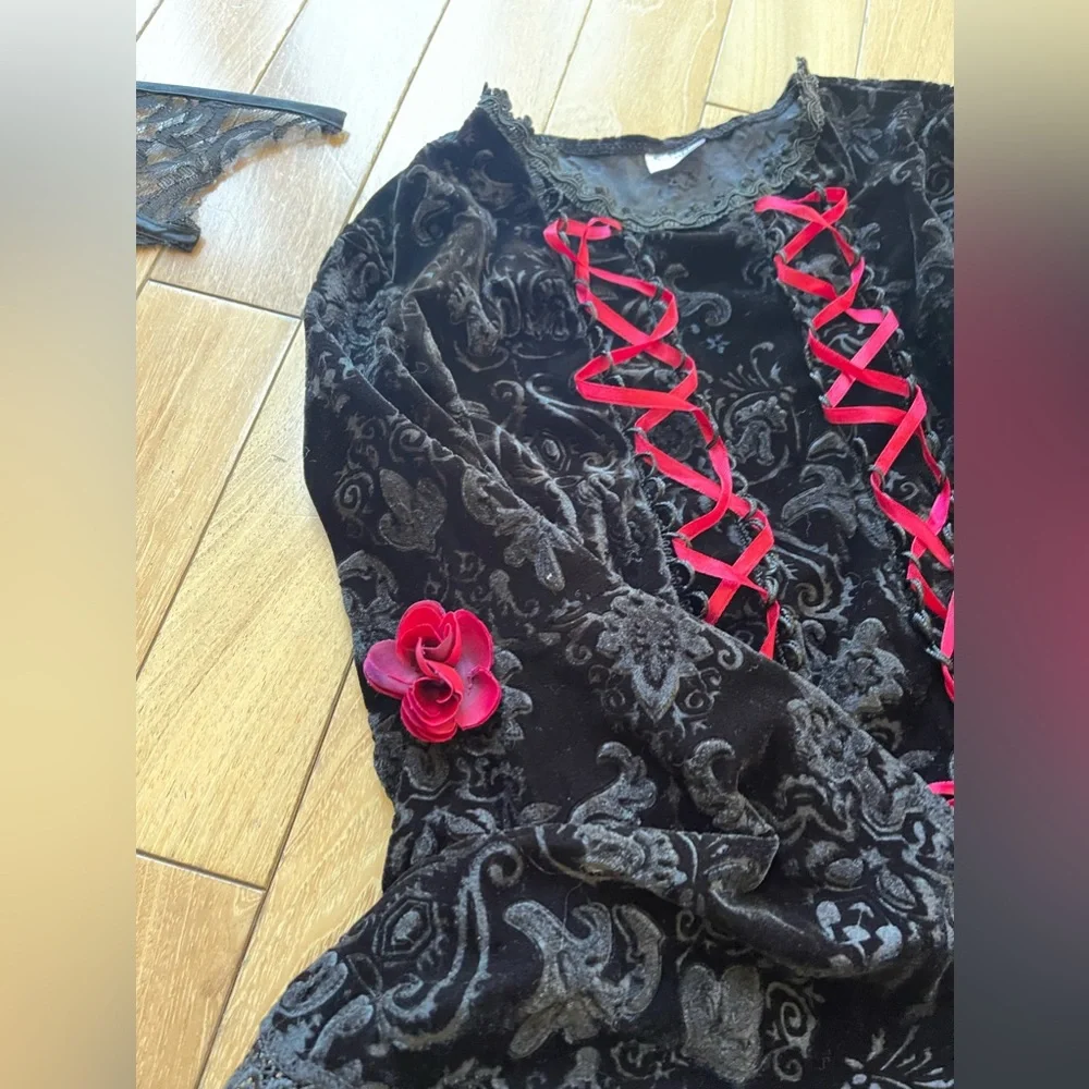 Gothic Devil Kids Costume Size Large